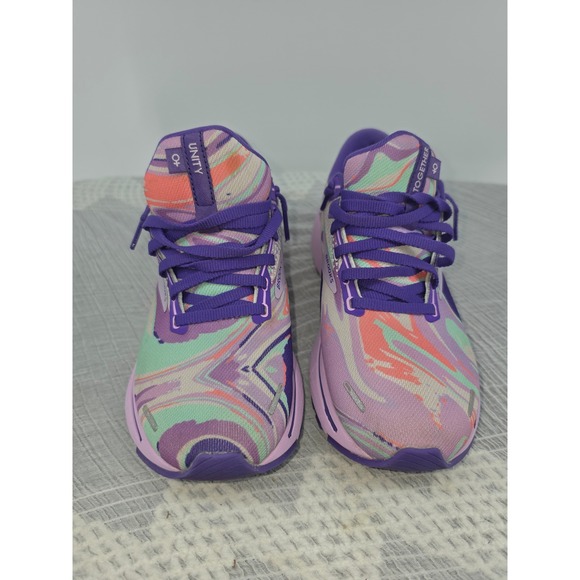 Brooks Shoes - Brooks Ghost 14 Running Shoes Womens 8 Purple Unity Together Swirl 1203561B524